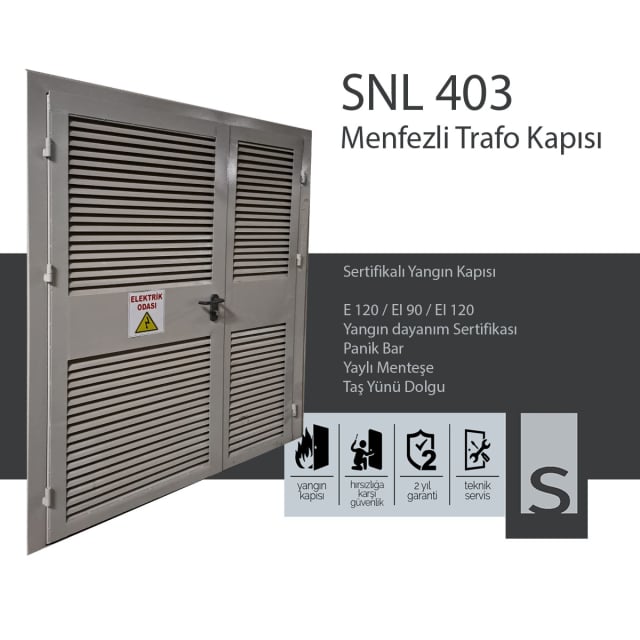 Menfezli Trafo Kapısı
